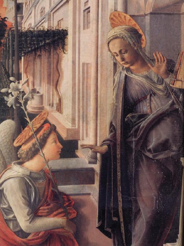 Details of The Annunciation, Fra Filippo Lippi